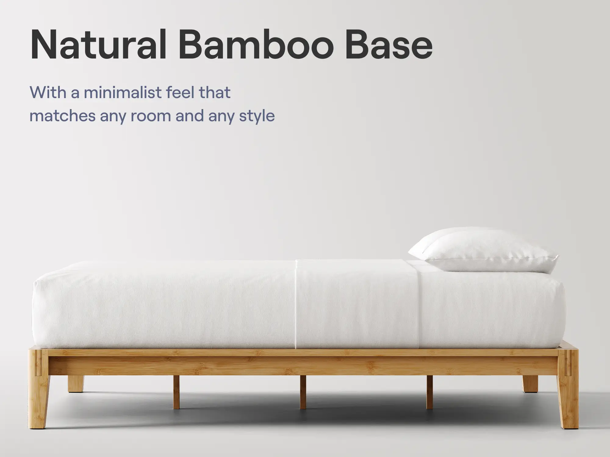 Bamboo Platform Bed Frame - Image 3