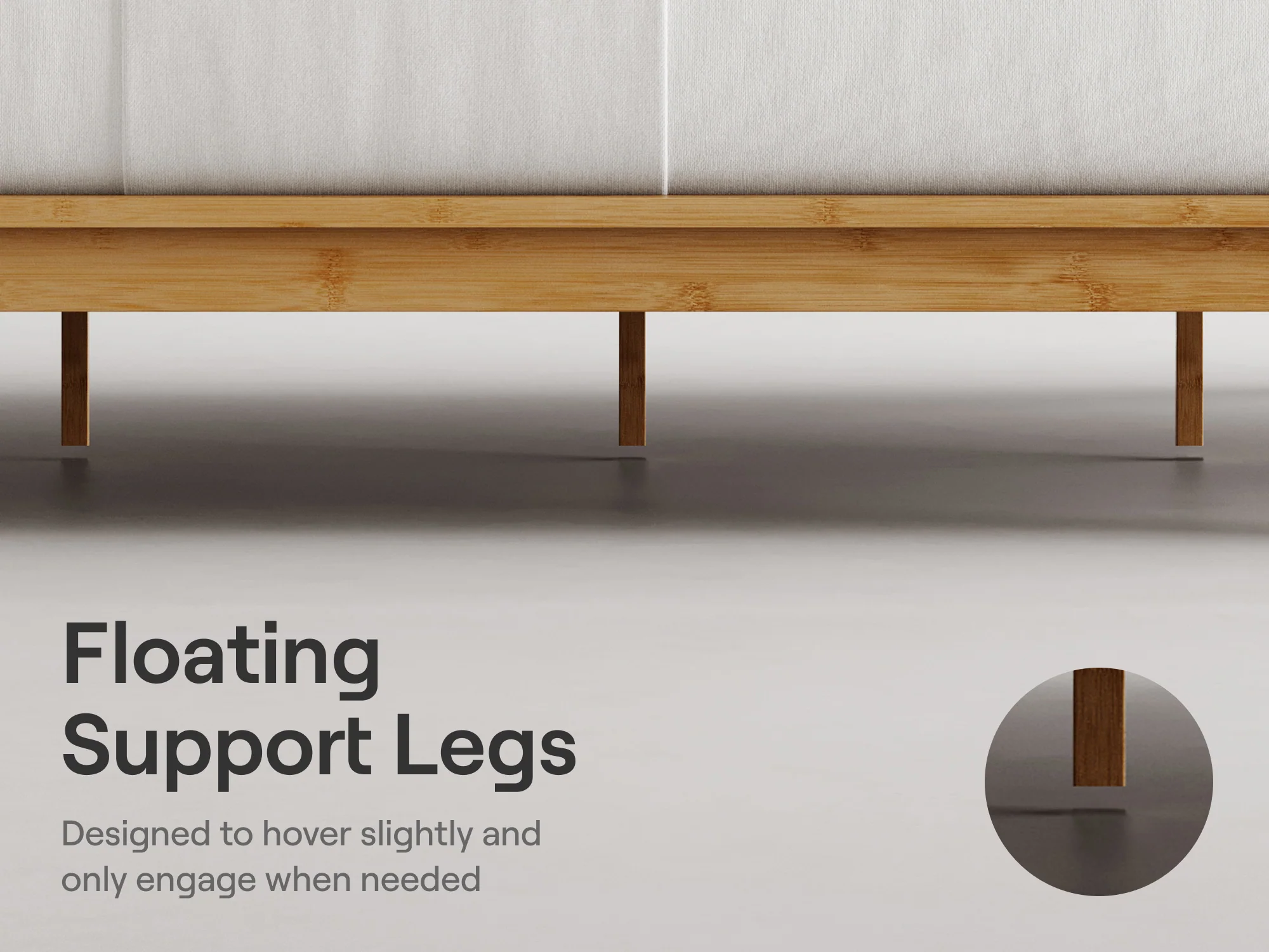 Bamboo Platform Bed Frame - Image 4