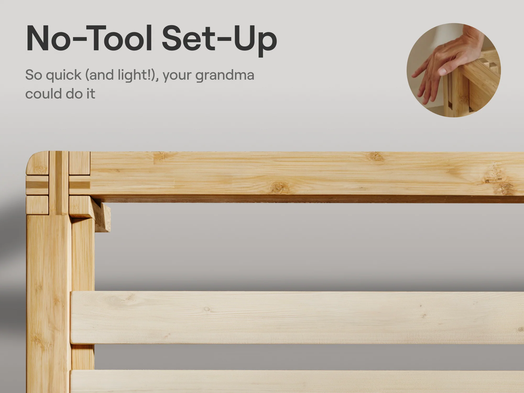 Bamboo Platform Bed Frame - Image 6