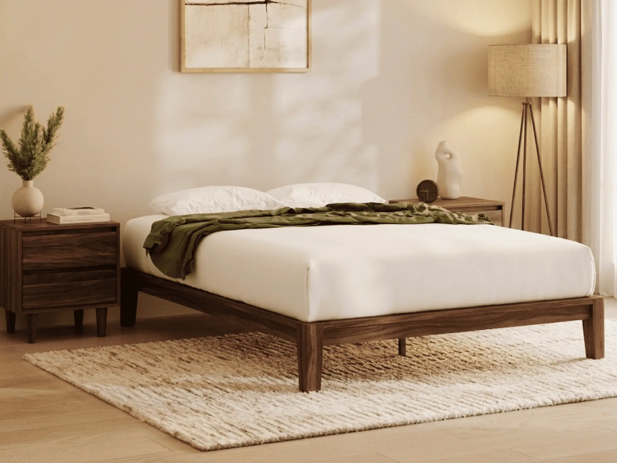 Bamboo Platform Bed Frame - Image 8
