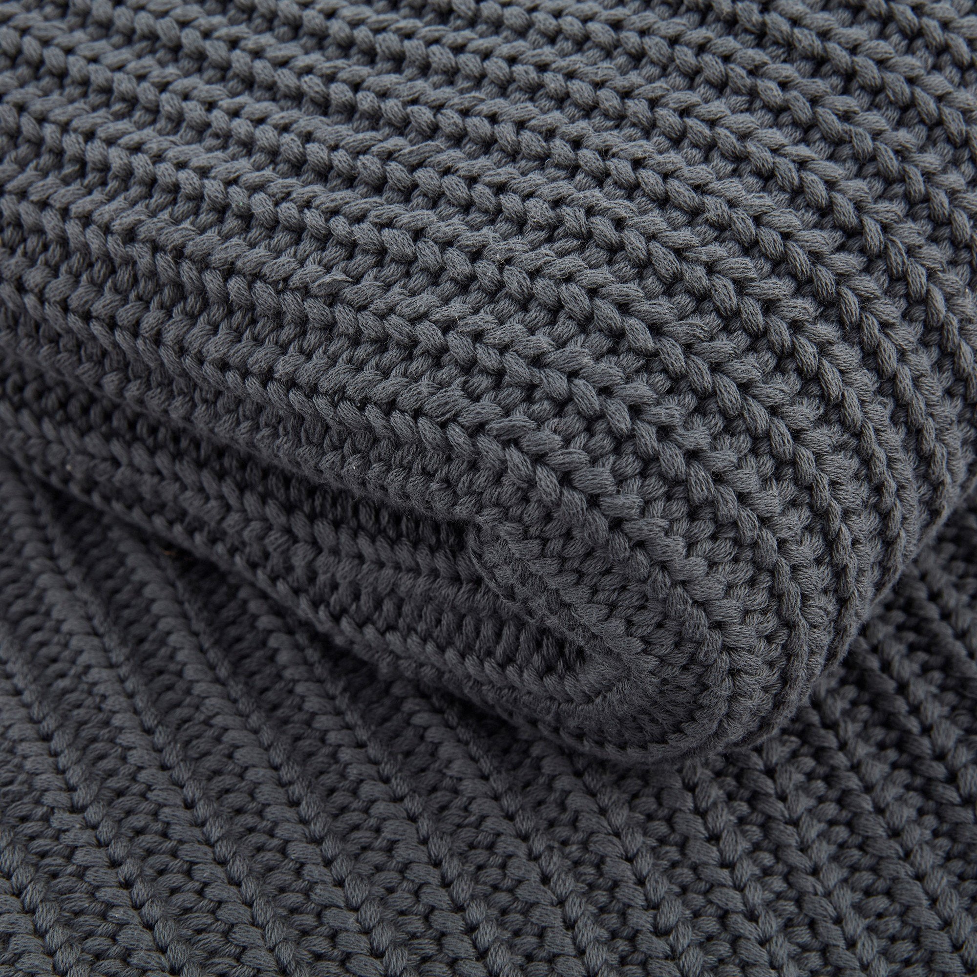 Organic Chunky Rib Knitted Throw - Image 5